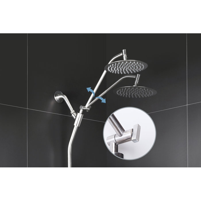 AFA Stainless Multi Function Dual Shower Head & Reviews Wayfair